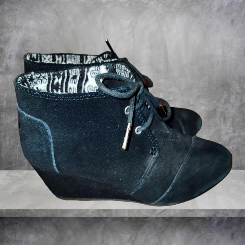 TOMS bootie wedges